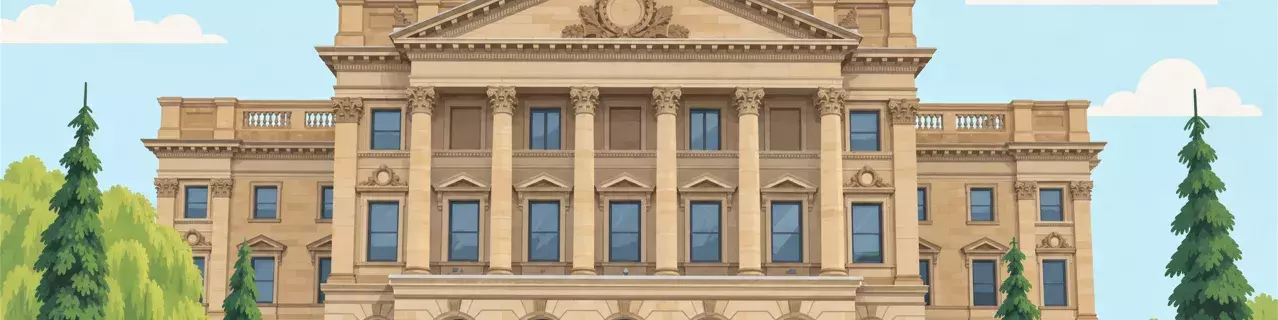 Corte histórica del condado con cúpula
