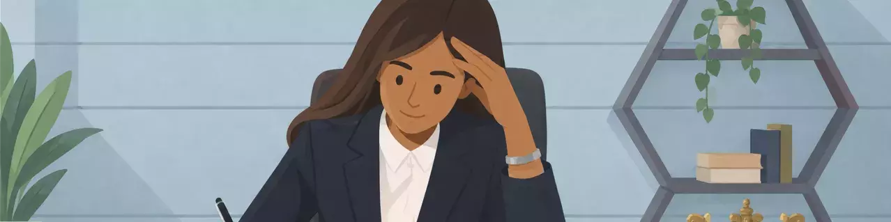 Abogado revisando documentos legales en el escritorio