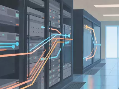 Racks de servidores en centros de datos modernos